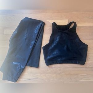 Peloton leggings and bra set